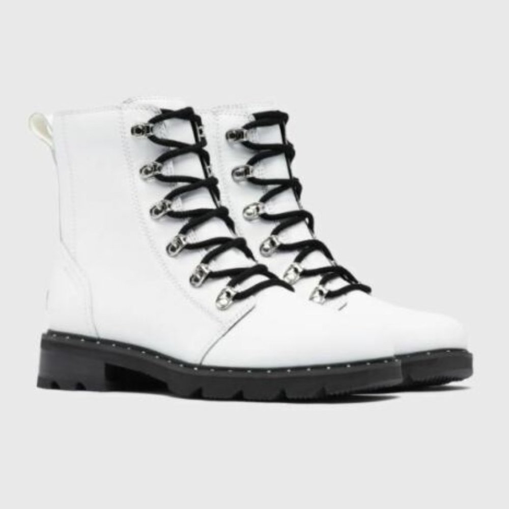 Sorel Women's Lennox Lace Waterproof Leather Combat Boots NL3954-100 size 6 - 11
